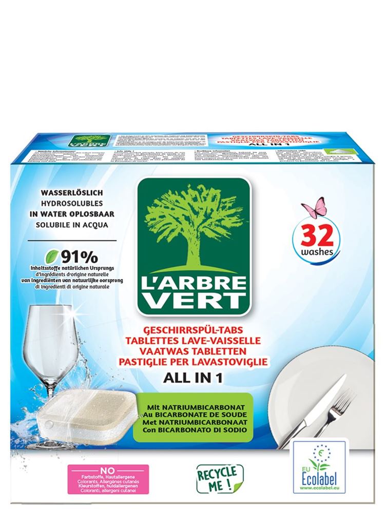 L'ARBRE VERT tablettes lave-vaisselle écologique