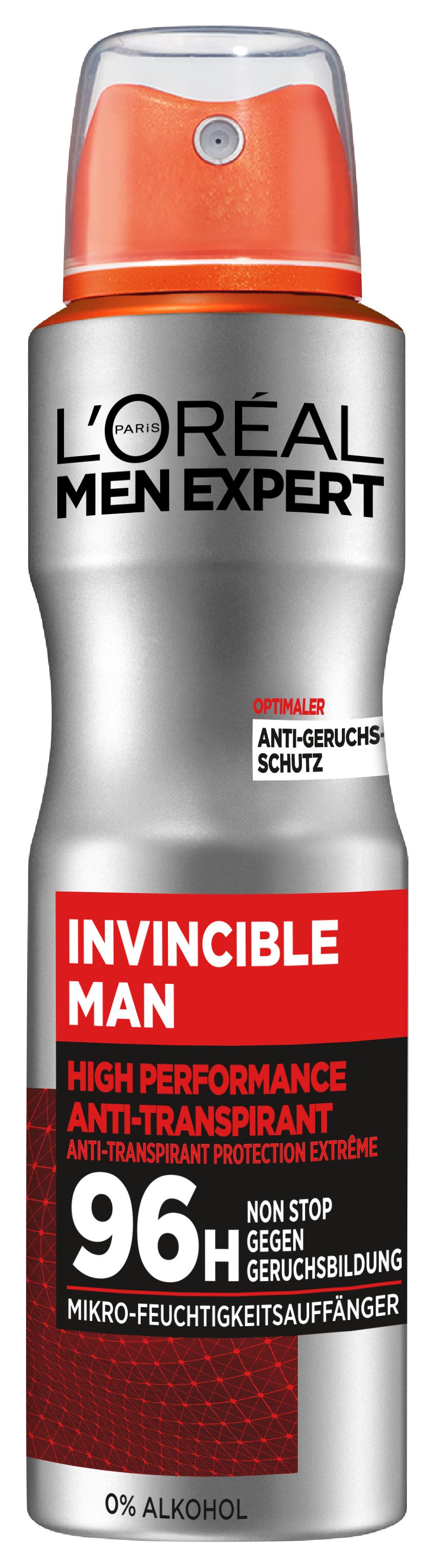 L'OREAL PARIS Déo Invincible Man 96H