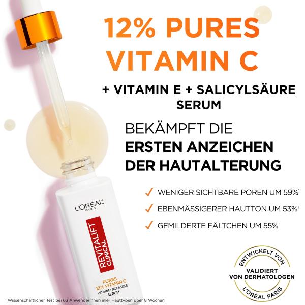L'OREAL PARIS Revitalift Clinical 12% pures Vitamin C Serum, image 4 sur 5