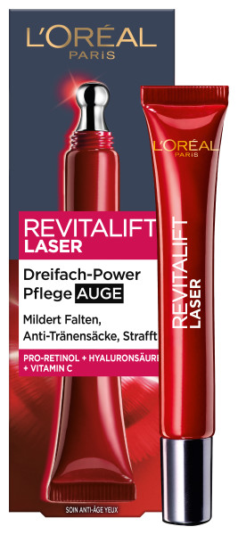 L'OREAL PARIS RevitaLift Laser X3 Dreifach-Power Anti-Age Pflege Auge