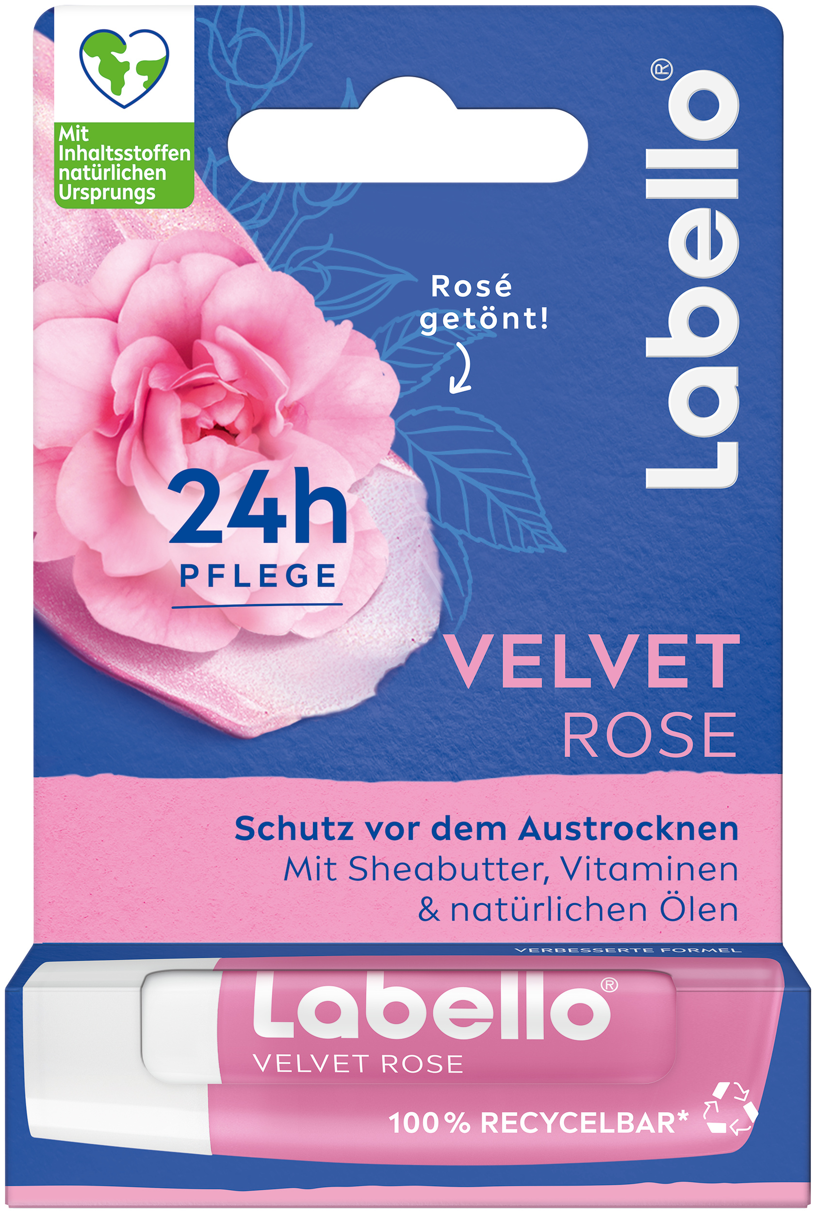 Labello Stick Velvet Rose Stick 4.8 g, Hauptbild