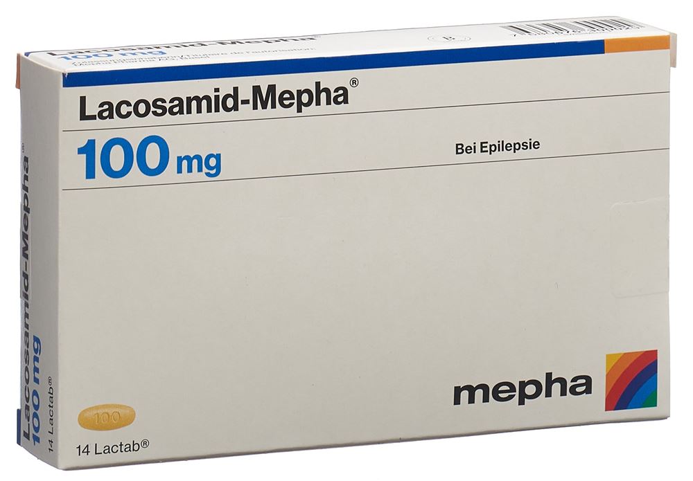 Lacosamid-Mepha Mepha 100 mg, Hauptbild
