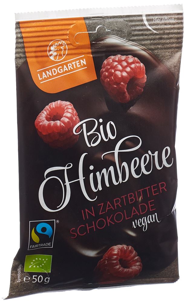 LANDGARTEN framboises enrobées de chocolat noir