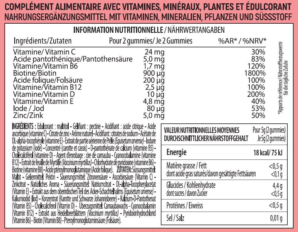 Lashilé Good Hair gummies, image 2 sur 2