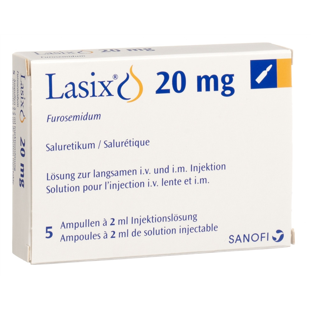 LASIX Inj Lös 20 mg/2ml Amp 2 ml, Bild 2 von 2