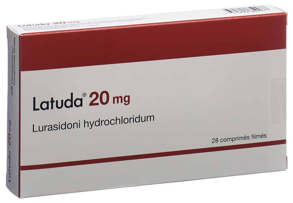 LATUDA cpr pell 20 mg blist 28 pce, image 2 sur 2