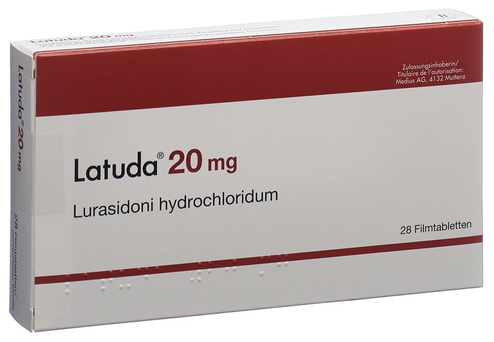 LATUDA Filmtabl 20 mg Blist 28 Stk, Hauptbild