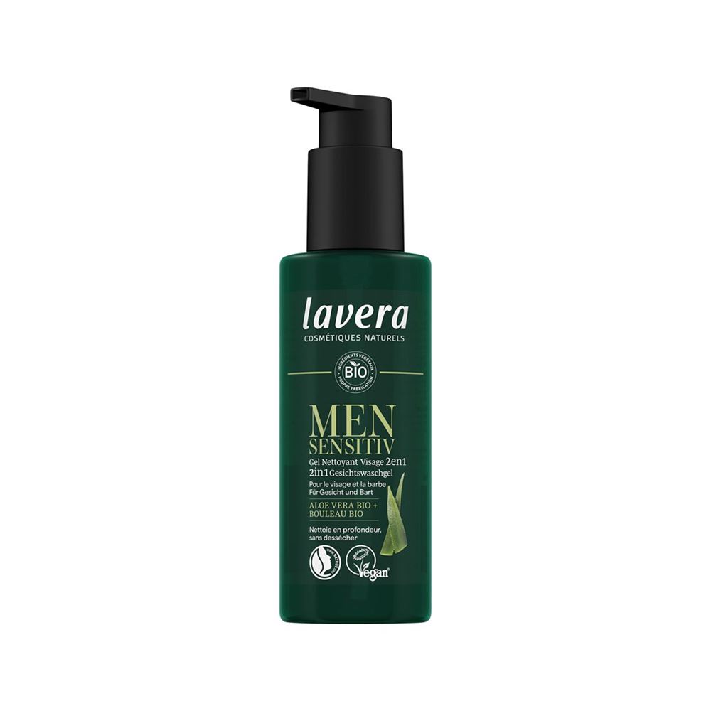 LAVERA Men Sensitiv 2in1 Gesichtswaschgel