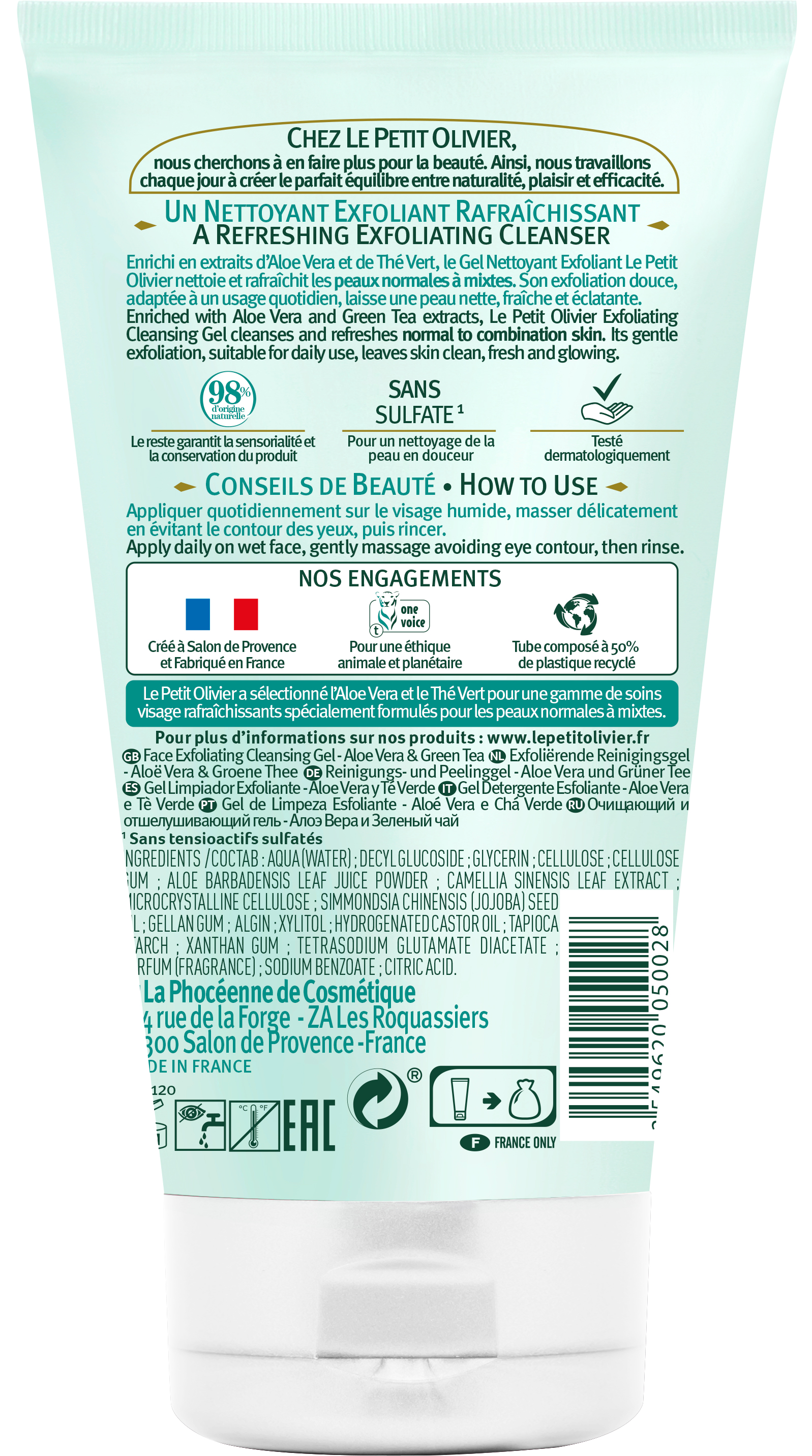 LE PETIT OLIVIER nettoyant exfoliant, image 2 sur 2