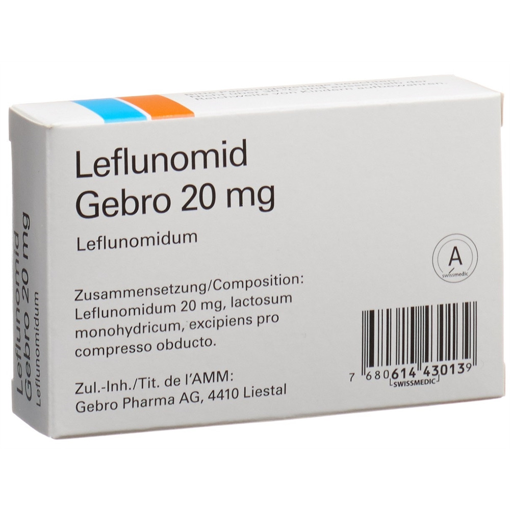 LEFLUNOMIDE Gebro 20 mg, image 2 sur 2