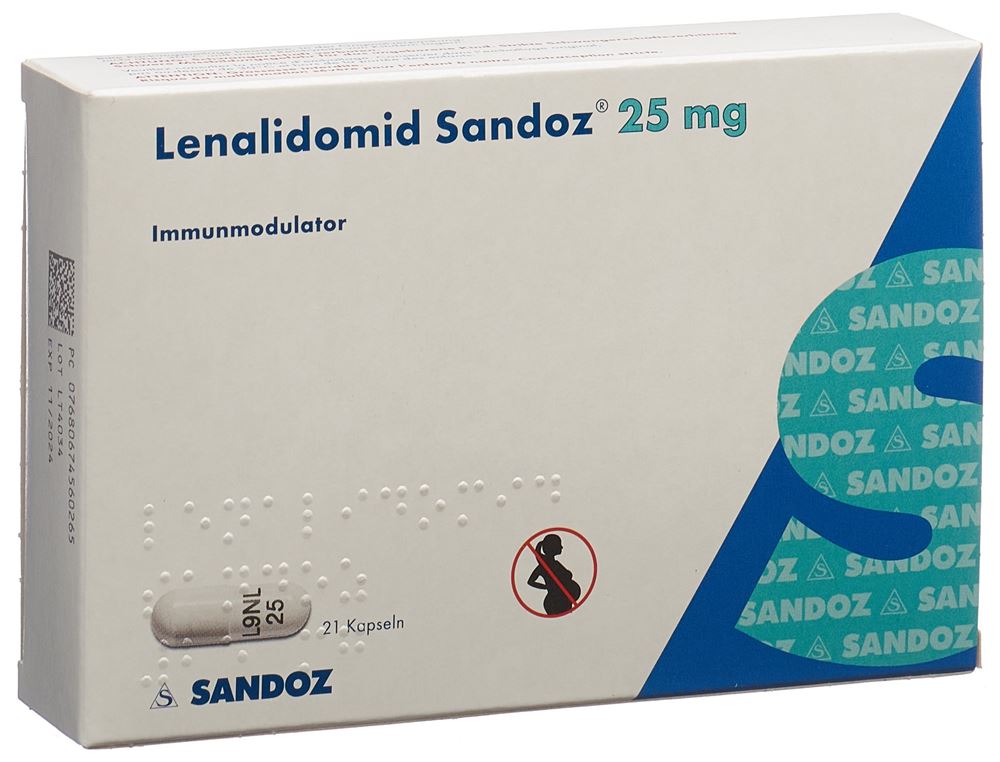 LENALIDOMID Sandoz 25 mg, image principale