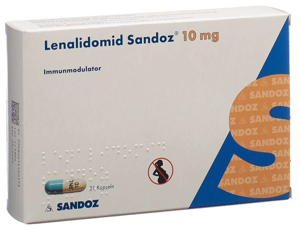 LENALIDOMID Sandoz 10 mg, Hauptbild