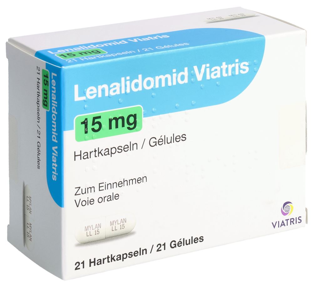 LENALIDOMID Viatris 15 mg, image principale LENALIDOMID Viatris 15 mg, image principale