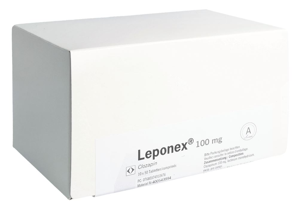 Leponex cpr 100 mg blist 500 pce, image principale