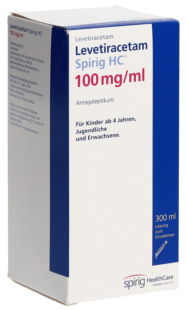 LEVETIRACETAM Spirig HC 100 mg/ml, image principale LEVETIRACETAM Spirig HC 100 mg/ml, image principale