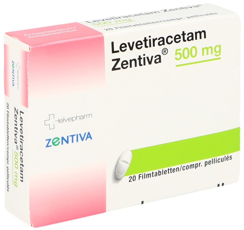 LEVETIRACETAM Zentiva 500 mg, image principale