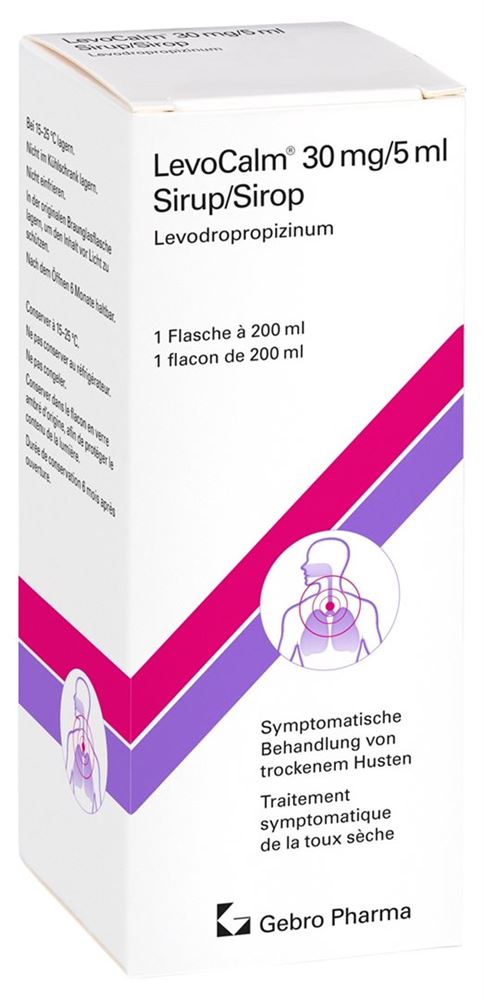 LEVOCALM sirop 30 mg/5ml fl 200 ml, image principale