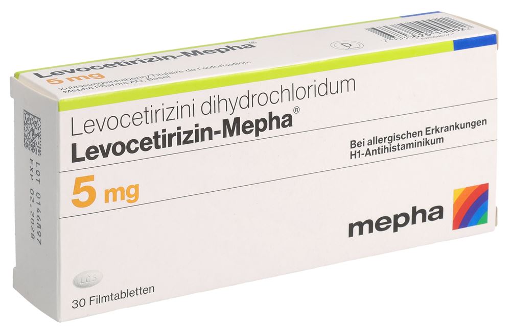 LEVOCETIRIZINE Mepha 5 mg, image principale
