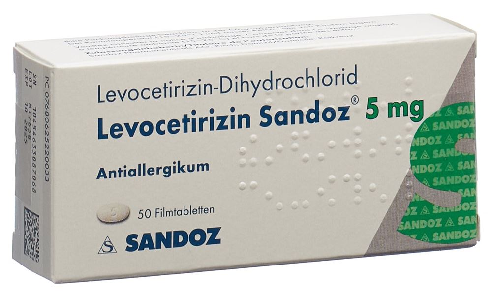 LEVOCETIRIZINE Sandoz 5 mg