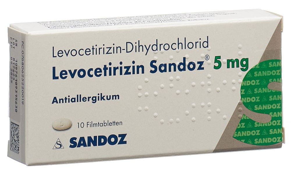 LEVOCETIRIZINE Sandoz 5 mg, image principale