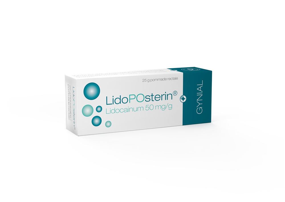 LIDOPOSTERIN pommade rectale 50 mg/g, image principale