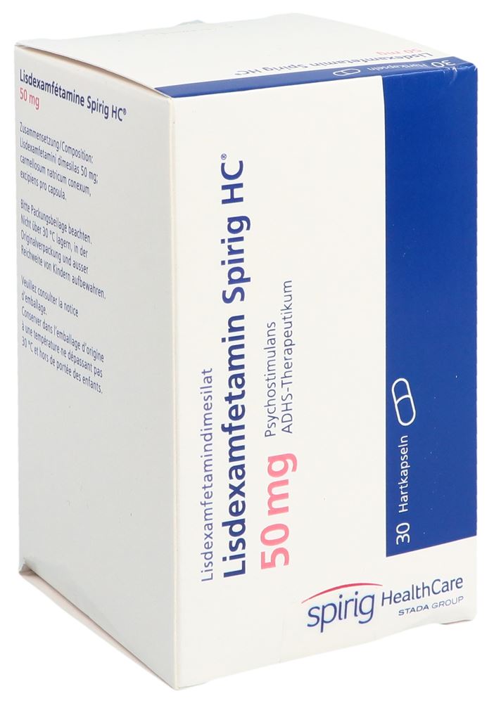 LISDEXAMFETAMINE Spirig HC 50 mg, Hauptbild