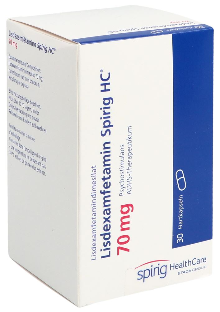 LISDEXAMFETAMINE Spirig HC 70 mg, image principale