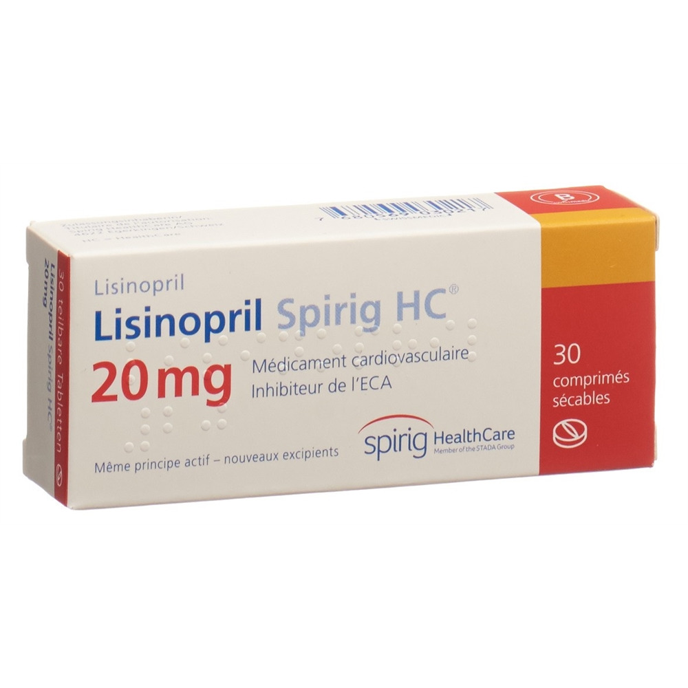 LISINOPRIL Spirig HC 20 mg, image 2 sur 2