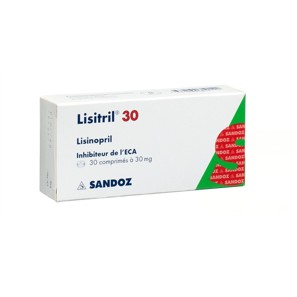 Lisitril cpr 30 mg blist 30 pce, image 2 sur 2