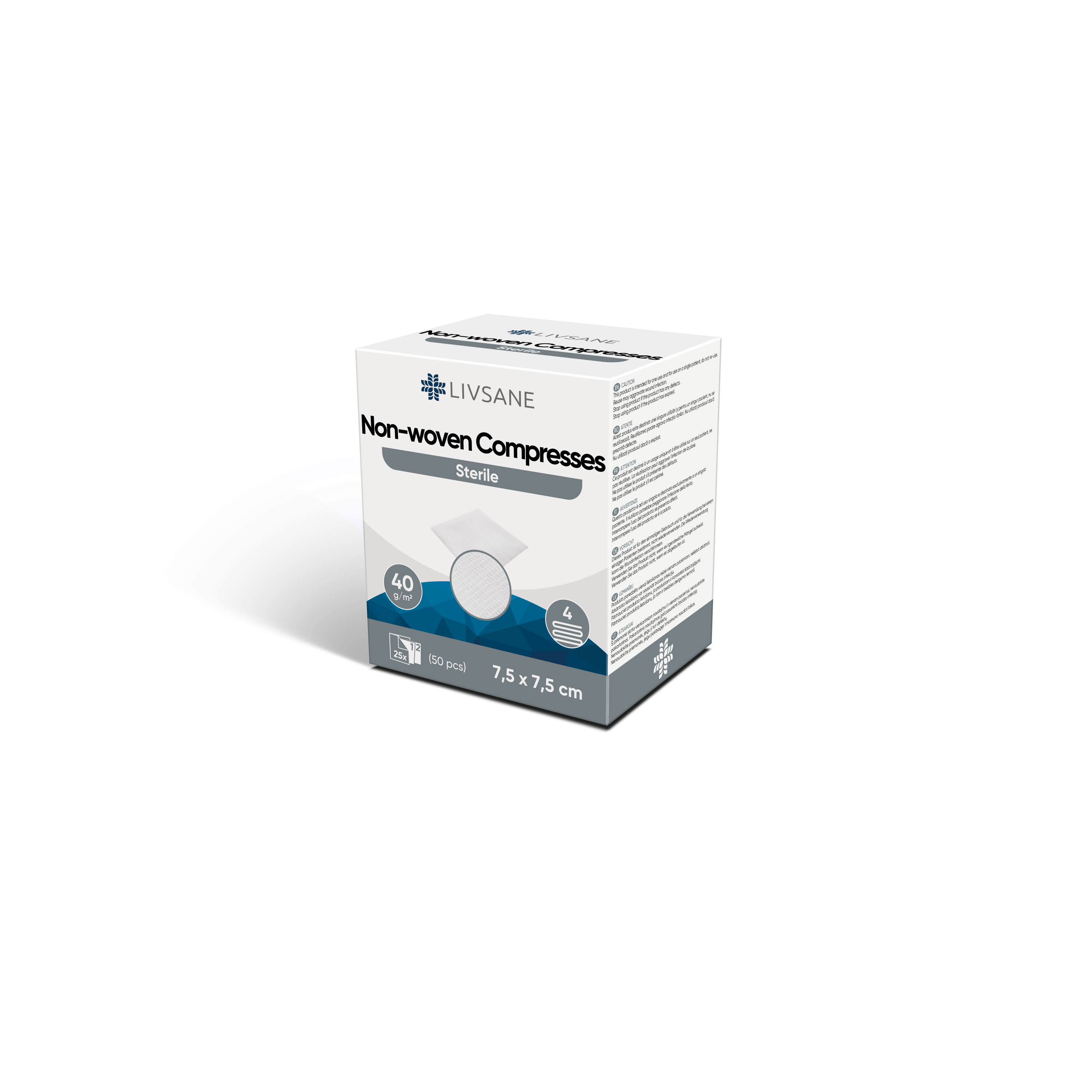 LIVSANE compresse en non-tissé