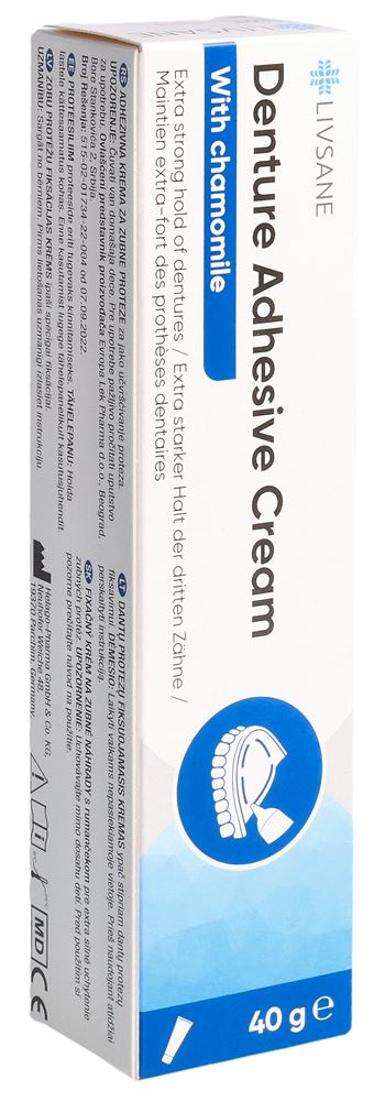 LIVSANE Crème adhésive pour prothèses dentaires