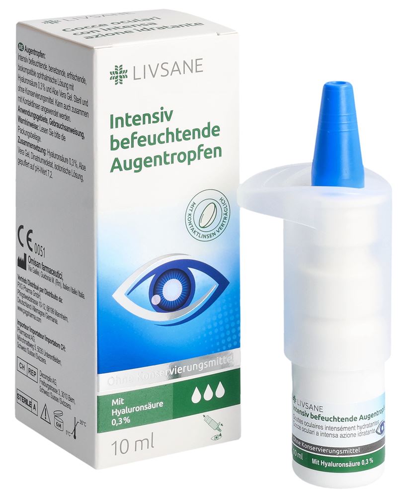 LIVSANE Intensiv befeuchtende Augentropfen, Hauptbild