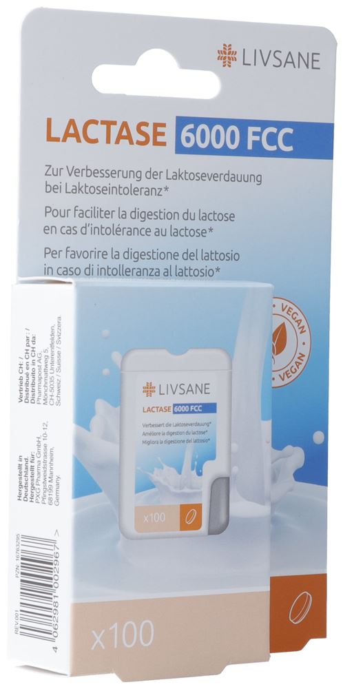 LIVSANE Lactase 6000  FCC, image principale