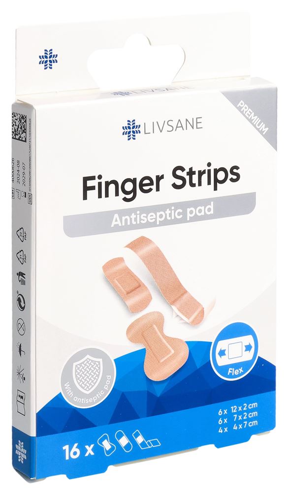 LIVSANE Premium Finger Pflaster-Streifen, Hauptbild