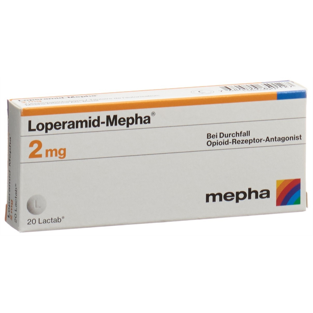 LOPERAMIDE Mepha 2 mg, Hauptbild