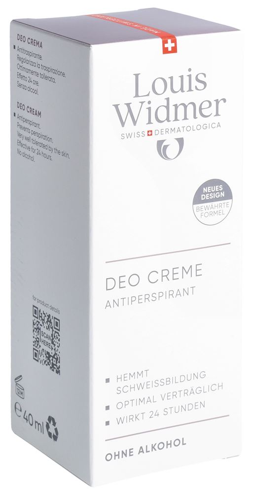 LOUIS WIDMER déo crème antiperspirant