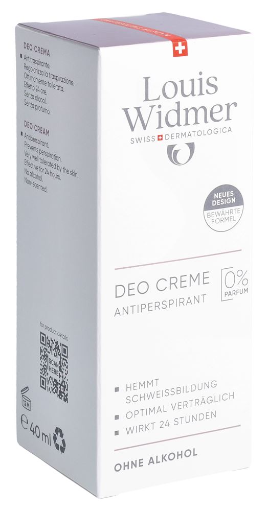 LOUIS WIDMER déo crème antiperspirant