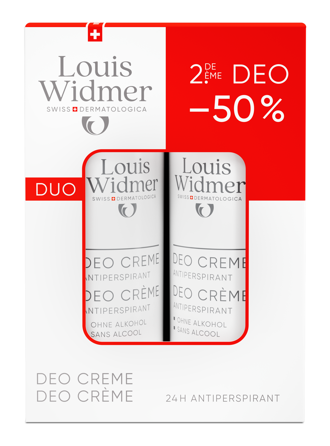 LOUIS WIDMER déo-duo crème antiperspirant