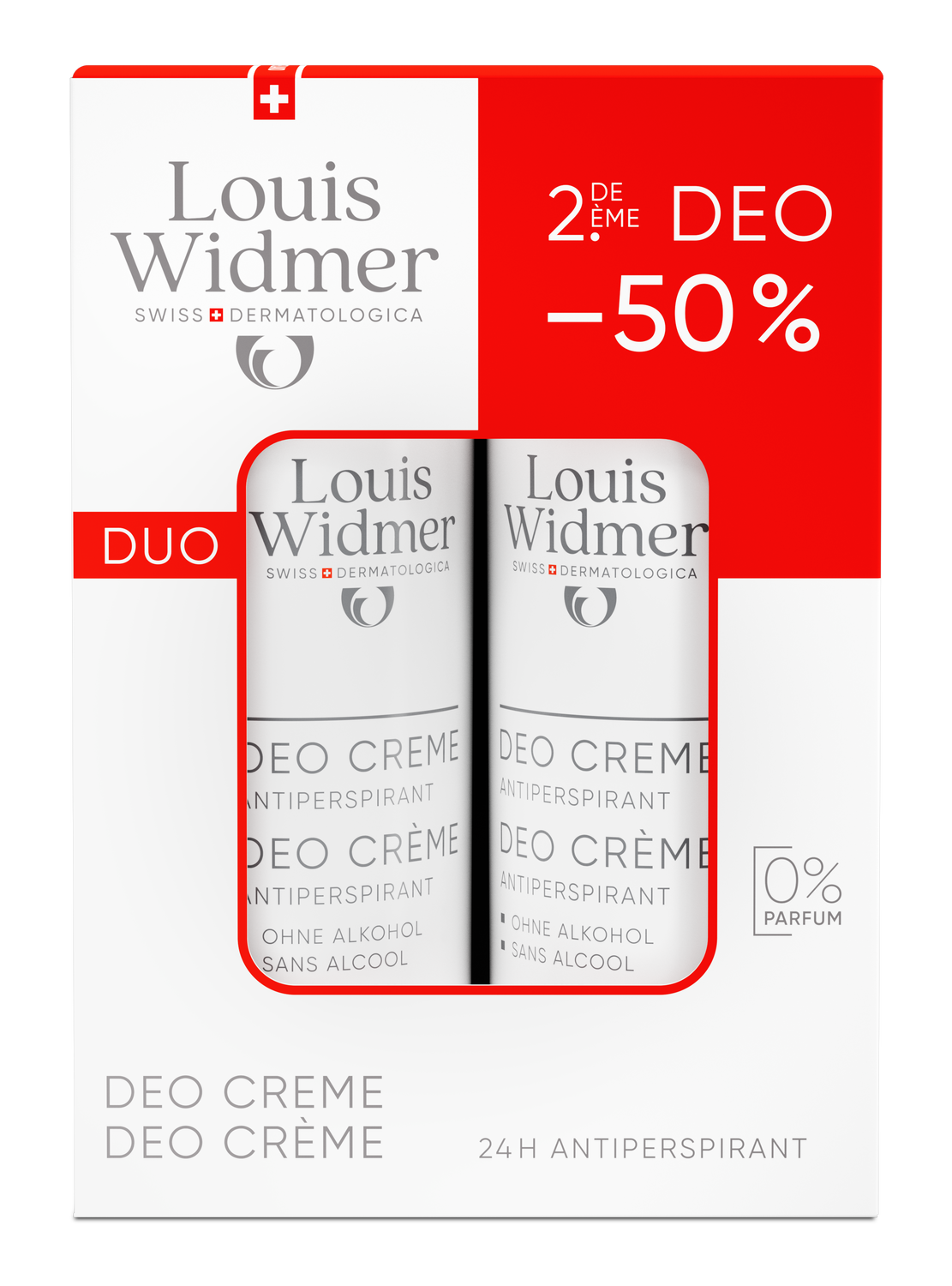 LOUIS WIDMER déo-duo crème antiperspirant