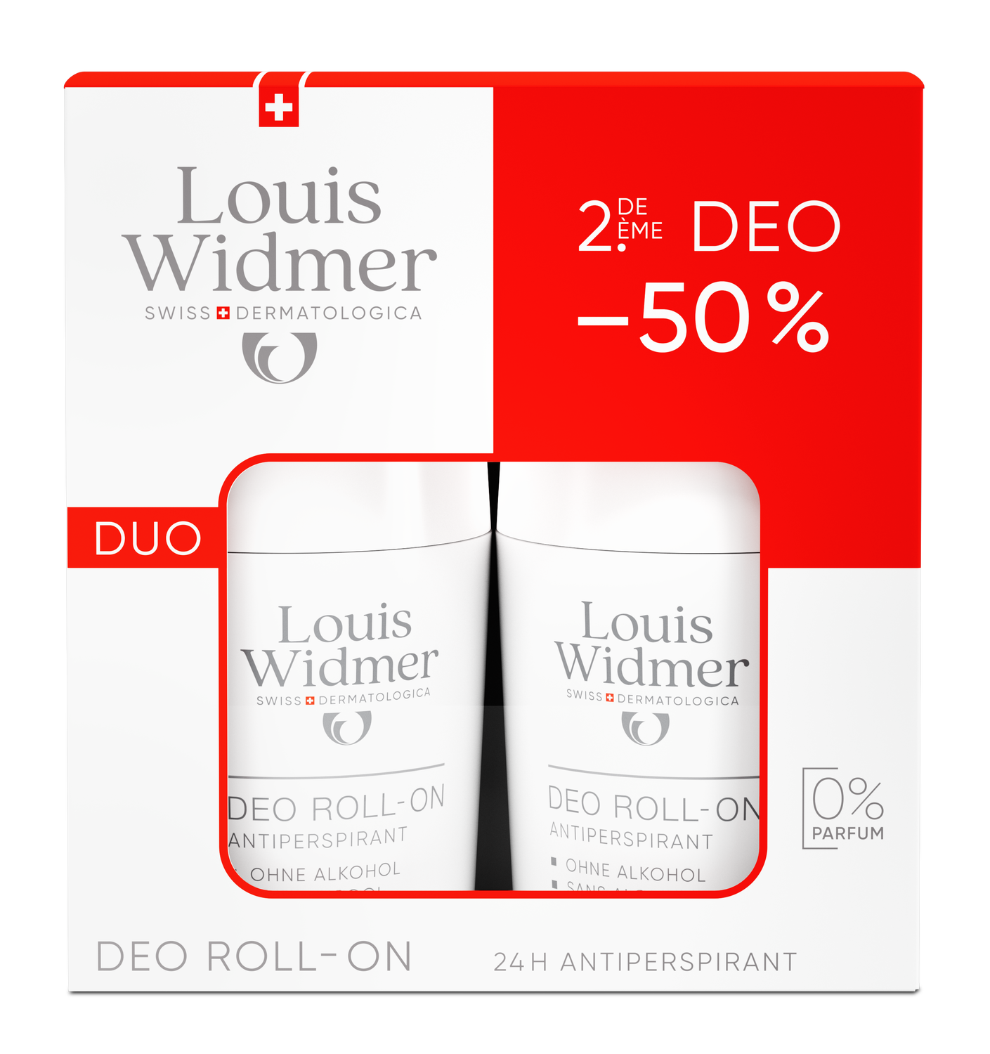 LOUIS WIDMER déo-duo roll-on antiperspirant, image principale