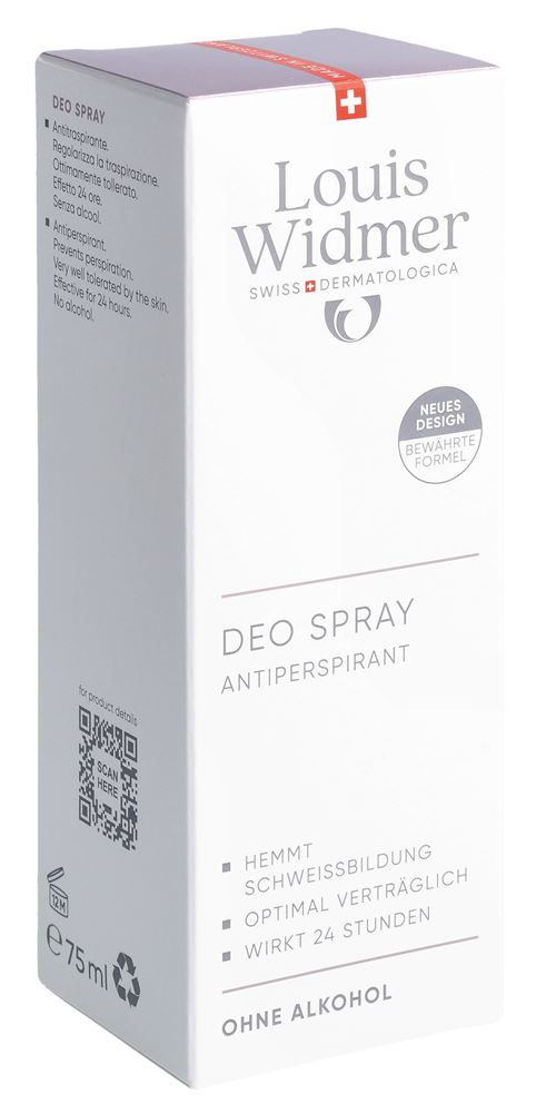 LOUIS WIDMER déo spray antiperspirant
