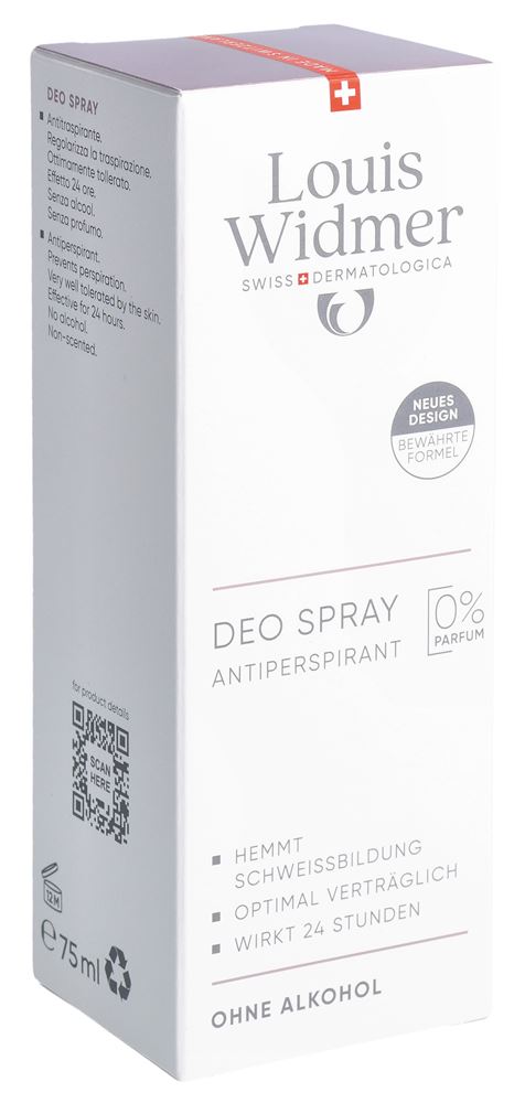 LOUIS WIDMER déo spray antiperspirant