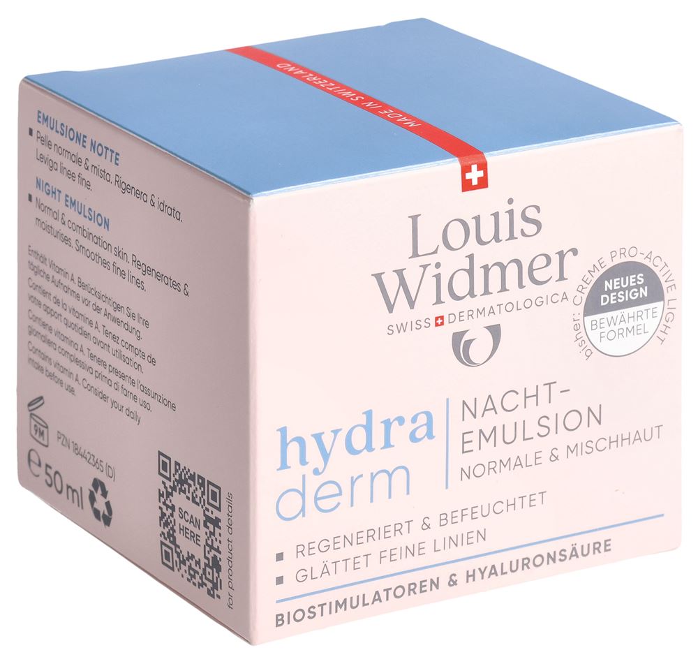 LOUIS WIDMER Hydraderm émulsion de nuit