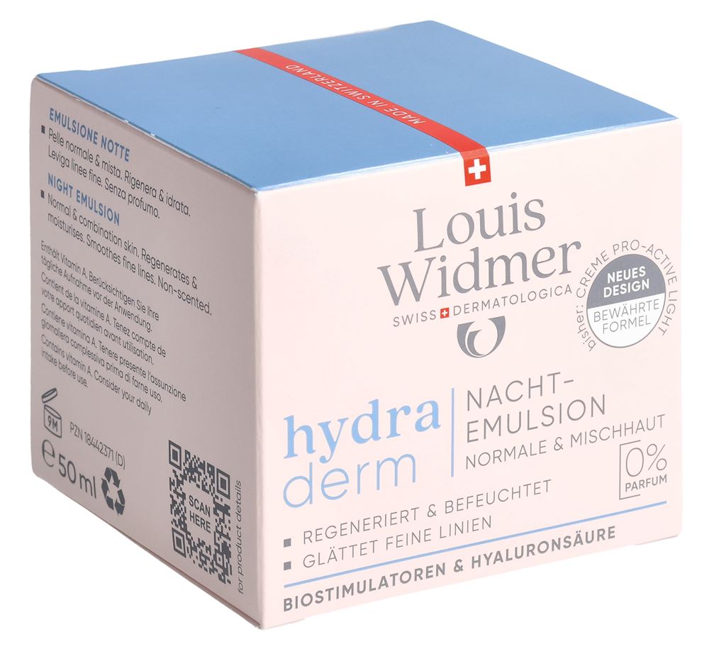 LOUIS WIDMER Hydraderm émulsion de nuit