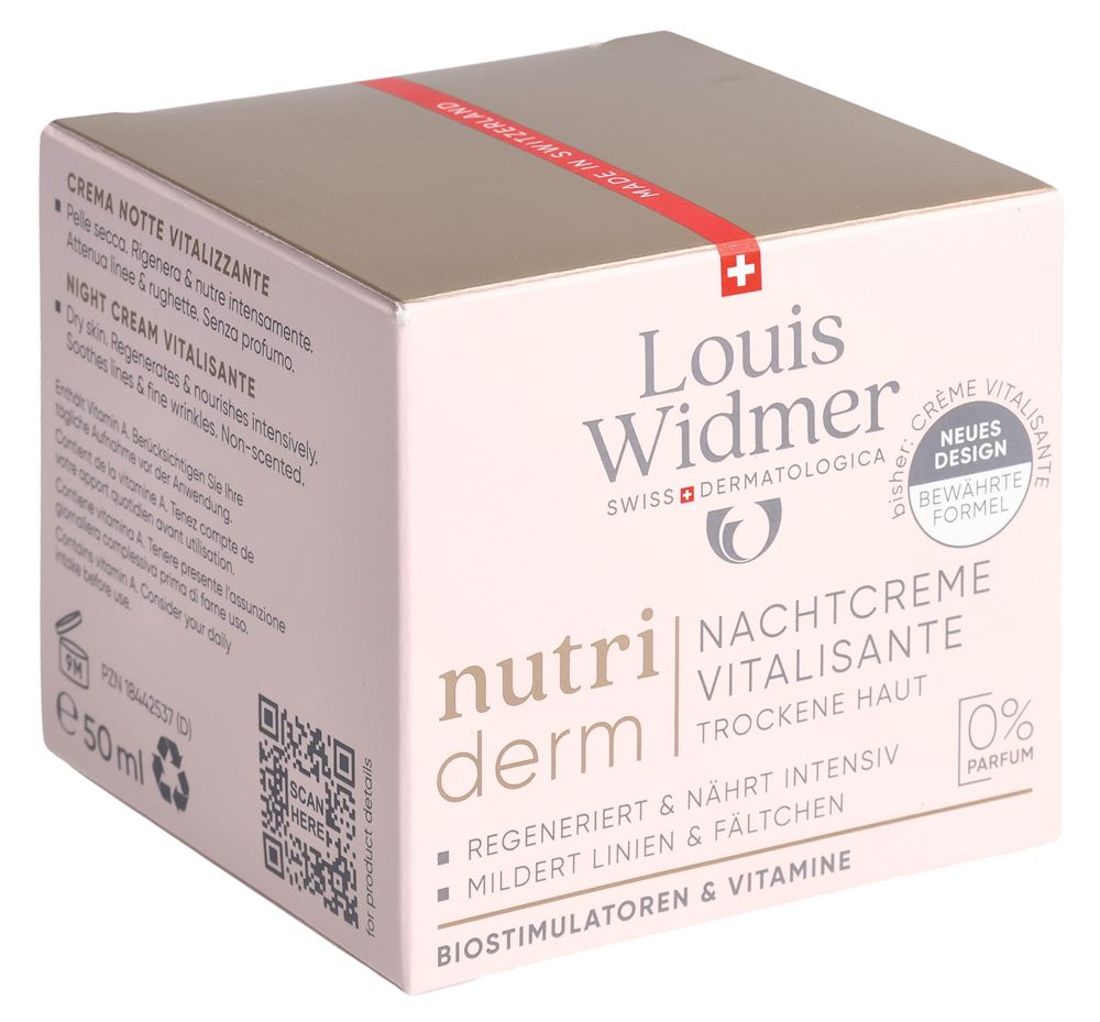 LOUIS WIDMER Nutriderm crème nuit vitalisante