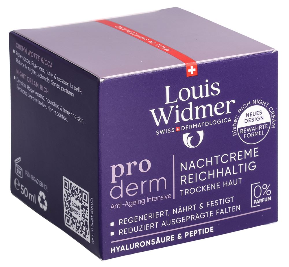 LOUIS WIDMER Proderm crème de nuit