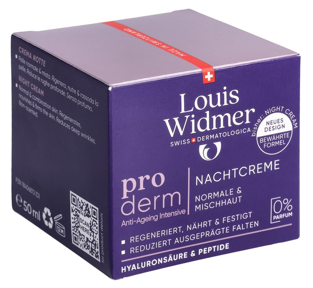 LOUIS WIDMER Proderm crème de nuit