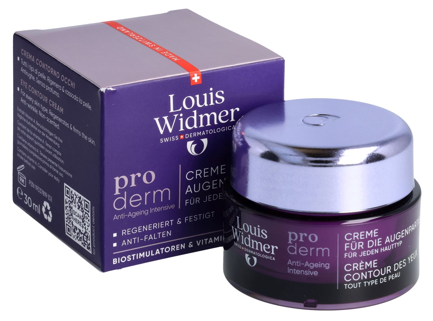 LOUIS WIDMER Proderm Creme für die Augenpartie
