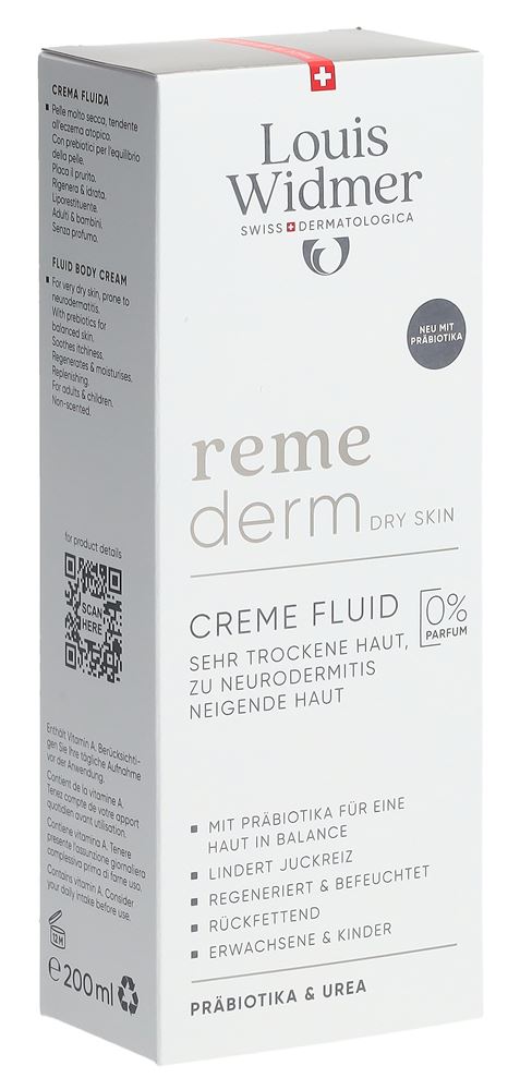 LOUIS WIDMER Remederm Creme Fluid Probiotic
