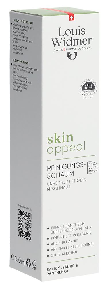 LOUIS WIDMER Skin Appeal mousse nettoyante
